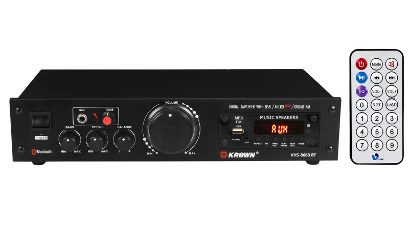 High Power 250W PA Amplifier with Digital Player & Bluetooth